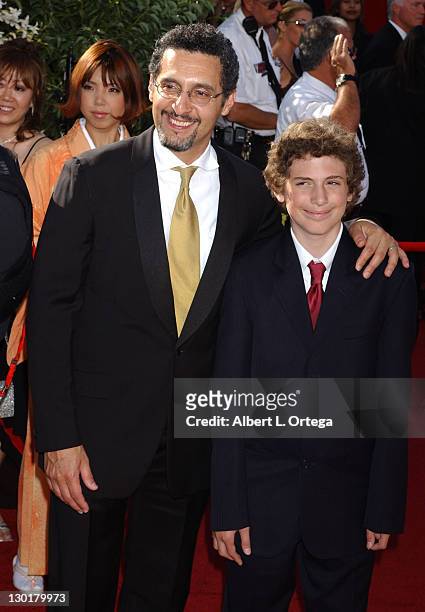 John Turturro and son Amedeo during The 56th Annual Primetime Emmy Awards - Arrivals at The Shrine Auditorium in Los Angeles, California, United...