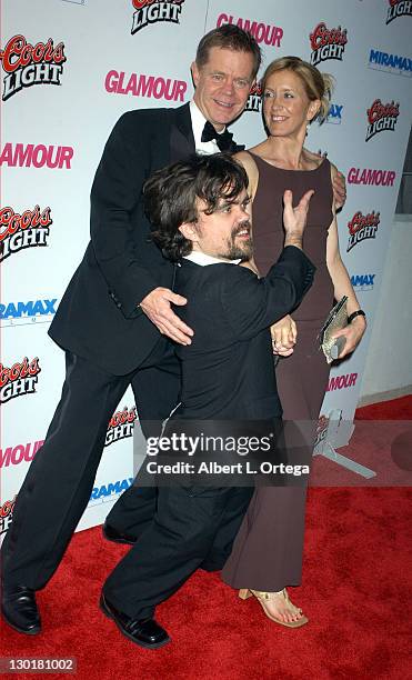 William H. Macy, wife Felicity Huffman and Peter Dinklage