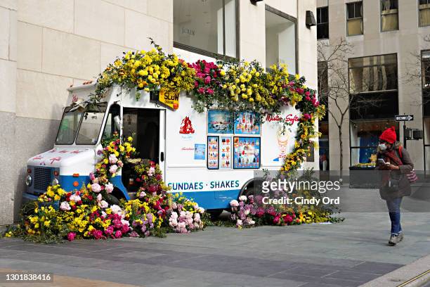 In celebration of Valentine’s Day, and as part of Rockefeller Center’s month of “Love at the Center,” a Lewis Miller Design custom-made Mister Softee...