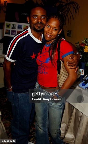 Ian Alexander and wife Regina King during HBO "Luxury Lounge" at the 55th Annual Emmy Awards at The Peninsula Hotel - Magnolia Room in Beverly Hills,...