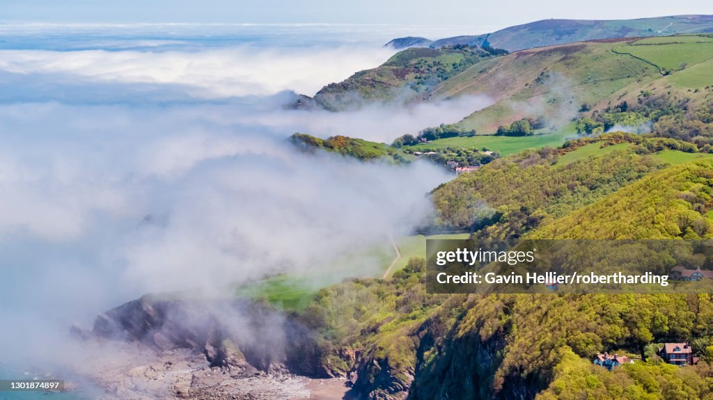 Woody Bay near Lynton, North Devon coast, Exmoor National Park, Devon, England, United Kingdom, Europe