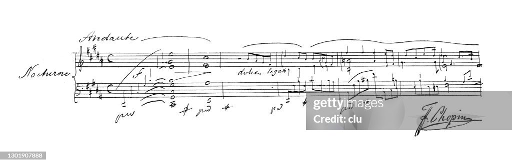 Piece of music by Friedrich Chopin, nocturne