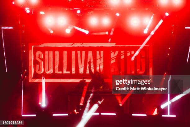 Sullivan King performs during the Relentless Beats Presents Hearbreakers Pod Concert at Rawhide Western Town and Event Center on February 12, 2021 in...