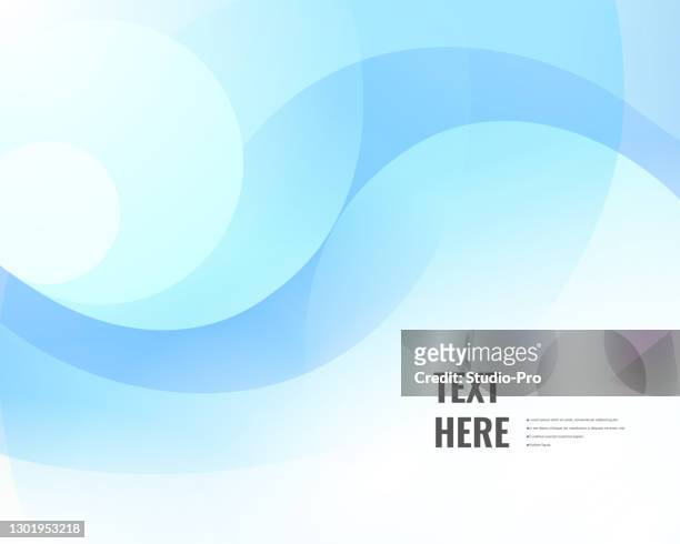 elegant blue wave swirls background - in a row stock illustrations