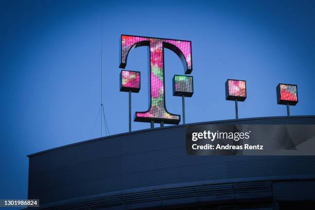 German telecommunications giant Deutsche Telekom installed a new digital T-logo signage display on Deutsche Telekom's headquarters on February 13,...