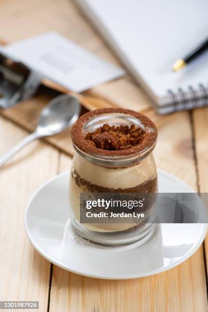 tiramisu traditional italian dessert - tiramisu stock pictures, royalty-free photos & images