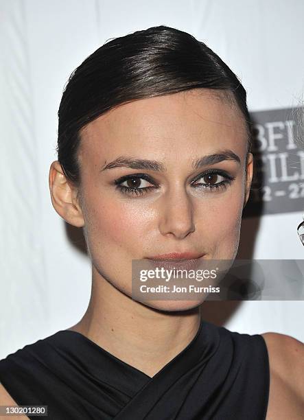 Keira Knightley attends the screening of 'A Dangerous Method' at The 55th BFI London Film Festival at on October 24, 2011 in London, England.