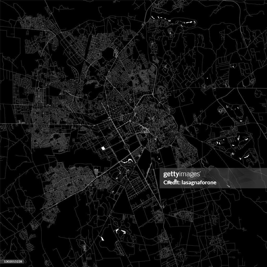 Marrakesh, Morocco Vector Map
