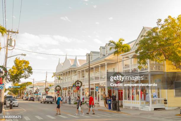 key west downtown view on new year's eve, florida, usa - monroe county florida stock pictures, royalty-free photos & images