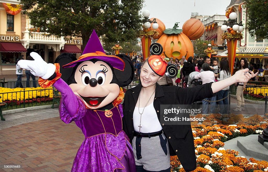 Chloe Moretz Celebrates Halloween Time At Disneyland