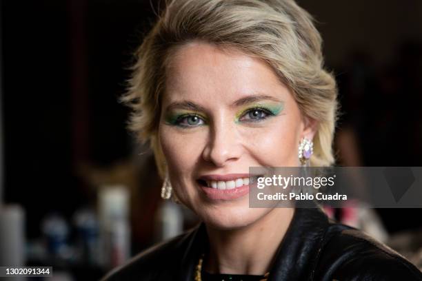 Spanish singer Soraya Arnelas poses during a portrait session on February 13, 2021 in Madrid, Spain.