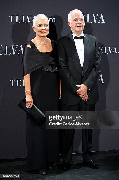Salvador Tous and wife Rosa Tous attend the Telva Awards 2011 at Palacio de Montalban on October 24, 2011 in Madrid, Spain.