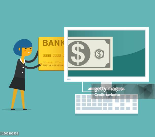 online payment - transfer image stock illustrations