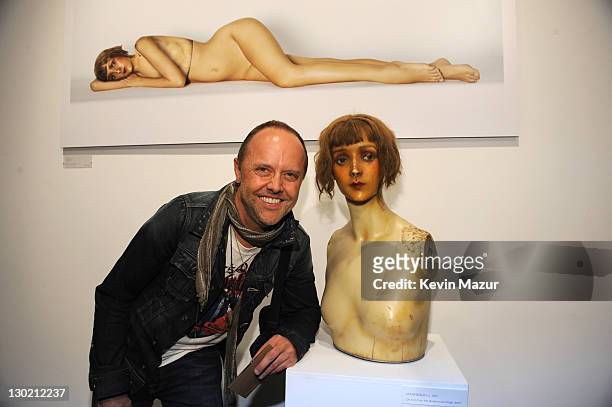 Lars Ulrich attends the Lou Reed and Metallica "Lulu" listening party for Bowers & Wilkins Sound Sessions at Steven Kasher Gallery on October 24,...