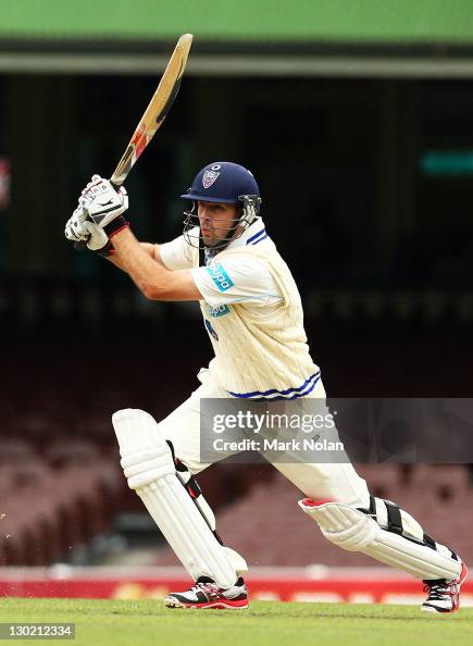 Ben Rohrer Ben Rohrer of the Blues bats during day one of the Shieffield Shield ...