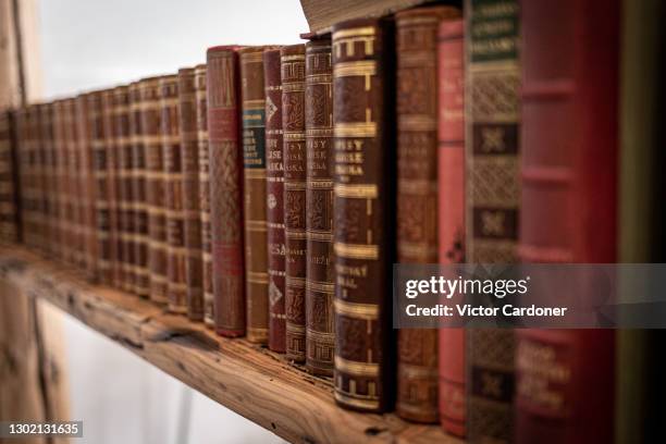 old books - old book cover stock pictures, royalty-free photos & images