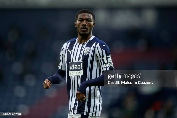 Ainsley Maitland-Niles of West Bromwich Albion looks on during the Premier League match between West Bromwich Albion and Manchester United at The...
