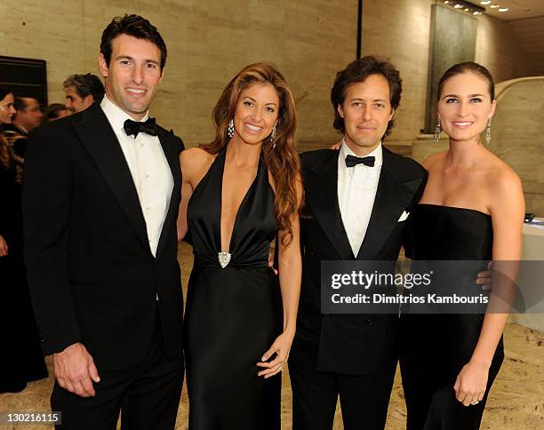 Paul Arrouet, Dylan Lauren, David Lauren and Lauren Bush attend an evening with Ralph Lauren hosted by Oprah Winfrey and presented at Lincoln Center...