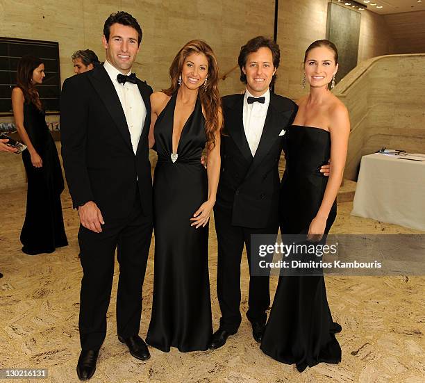 Paul Arrouet, Dylan Lauren, David Lauren and Lauren Bush attends an evening with Ralph Lauren hosted by Oprah Winfrey and presented at Lincoln Center...