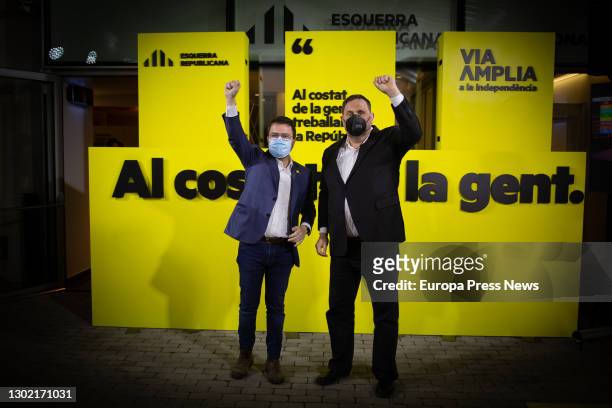 Candidate for the presidency of the Generalitat of Catalonia and acting vice president, Pere Aragonés , and leader of ERC and former vice president...