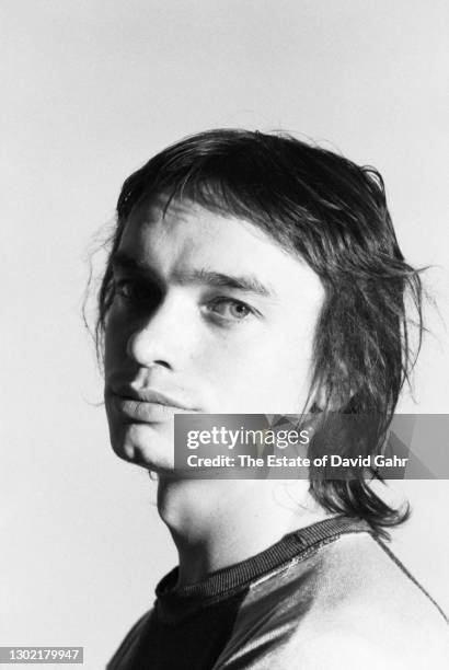 Jazz electric bassist, musician, and composer Jaco Pastorius poses for a portrait during a recording session for singer songwriter Ian Hunter in...