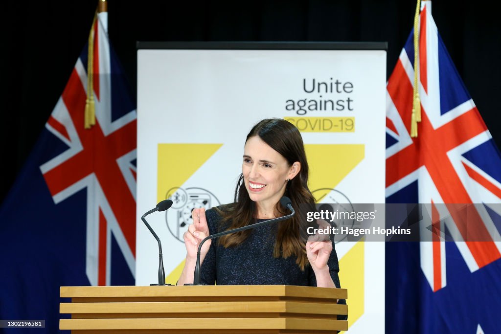 Prime Minister Jacinda Ardern Gives COVID-19 Update As Auckland Enters Three-Day Lockdown