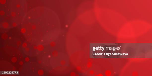 abstract red defocused lights background - red circle stock-fotos und bilder