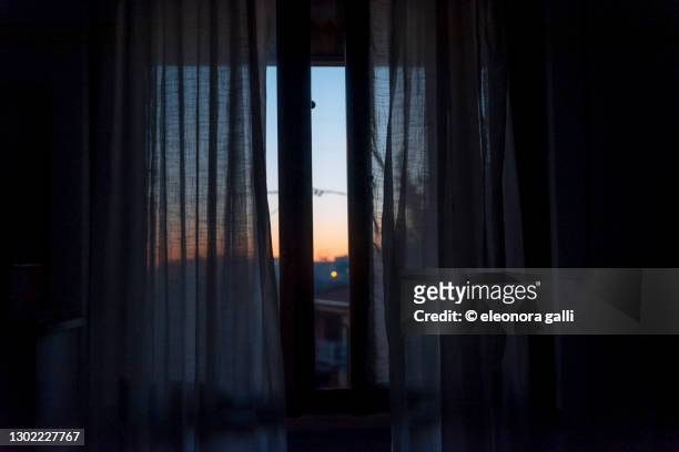 half open window - dawn window stock pictures, royalty-free photos & images
