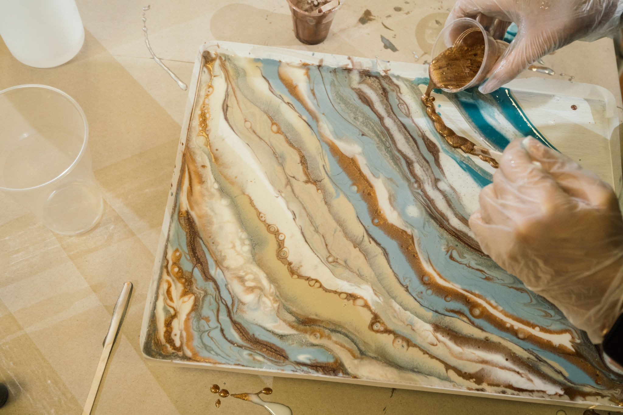 resin rolling tray