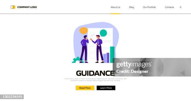 Guide Banner Vector Guidance Concept Vector Illustration For Landing Page Template Website ...