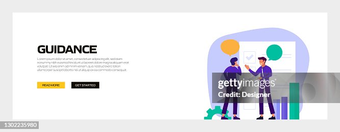Guide Banner Vector Guidance Concept Vector Illustration For Website Banner Advertisement ...