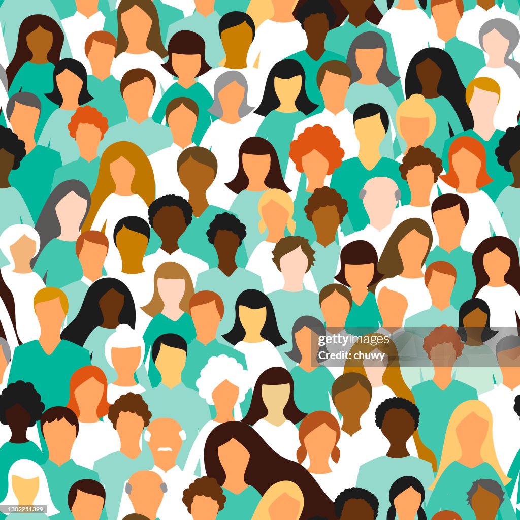 Healthcare professionals seamless pattern