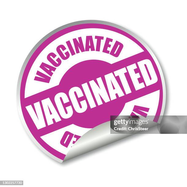 ilustrações, clipart, desenhos animados e ícones de adesivo de vacina covid-19 - sns