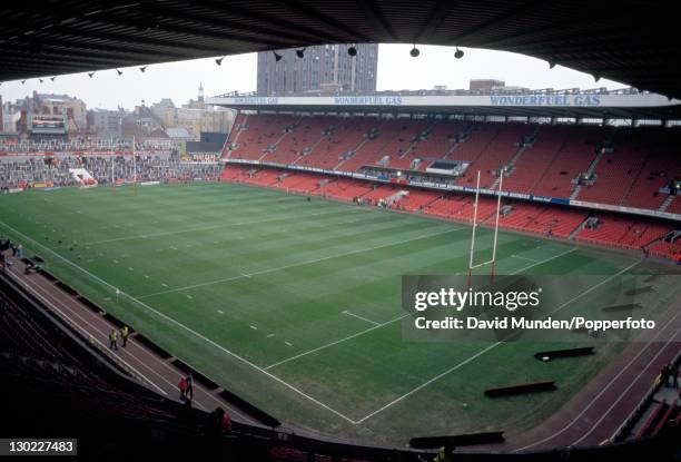 General view of the Cardiff Arms Park ground before the Wales versus Ireland Rugby Union International on the 6th March 1993.