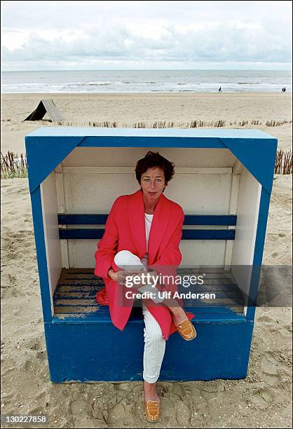 Dutch writer Renate Dorrenstein poses during a portrait session held on September 20 in Amsterdam, Holland.