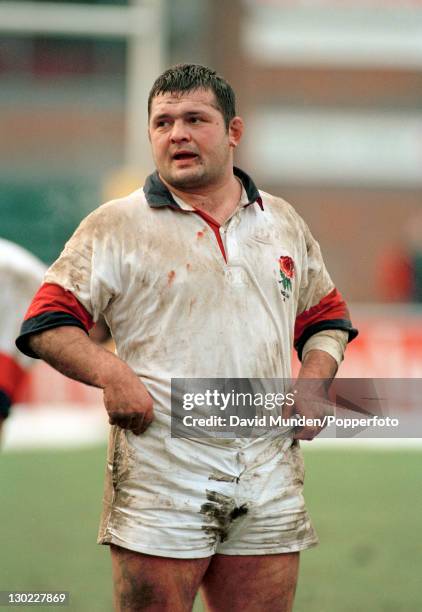 Darren Garforth in action for England A against New South Wales at Leicester on the 31st January 1996.