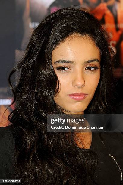 Actress Hafsia Herzi attends 'La Source des Femmes' Paris Premiere at Theatre du Chatelet on October 24, 2011 in Paris, France.