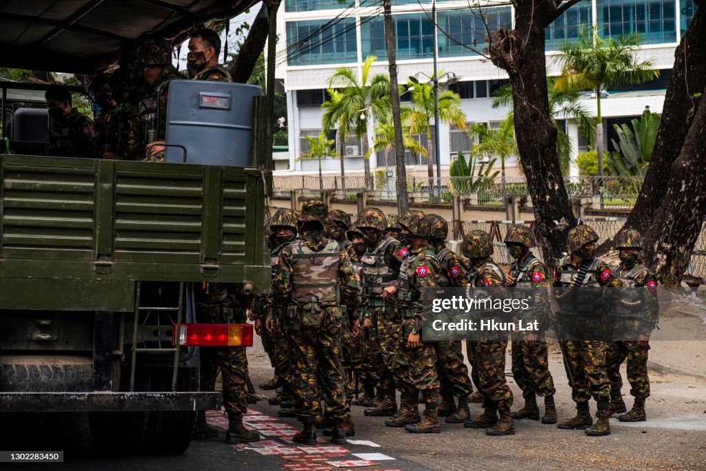 Protests Continue Despite Military Vehicles Presence