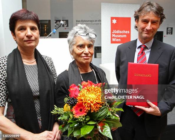Ruth Rugoff US writer, academic and Holocaust survivor Ruth Klueger poses with ...