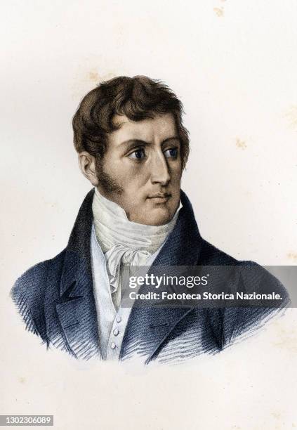 Alessandro Manzoni Italian writer, poet and playwright, senator of the Kingdom of Italy, with the historical novel 'I Promessi Sposi' constituted the...