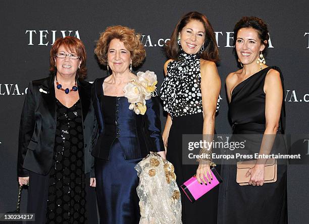 Rosa Villacastin, Carmen Iglesias and Lola Carretero attend Telva Awards 2011 on October 24, 2011 in Madrid, Spain.