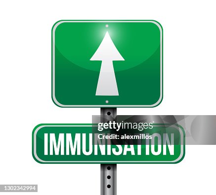 Immunisation Sign Example Immunization Road Sign Illustration Design High-Res Vector Graphic ...