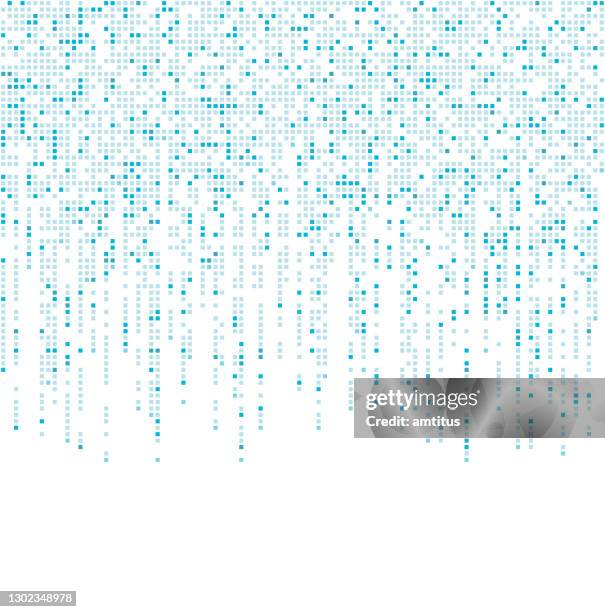 ilustrações, clipart, desenhos animados e ícones de pixels soltas caindo - rain