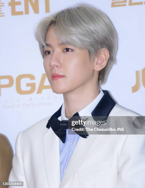 Baekhyun of EXO attends the 32nd Golden Disc Awards at Ilsan Kintex on January 11, 2018 in Goyang, South Korea.