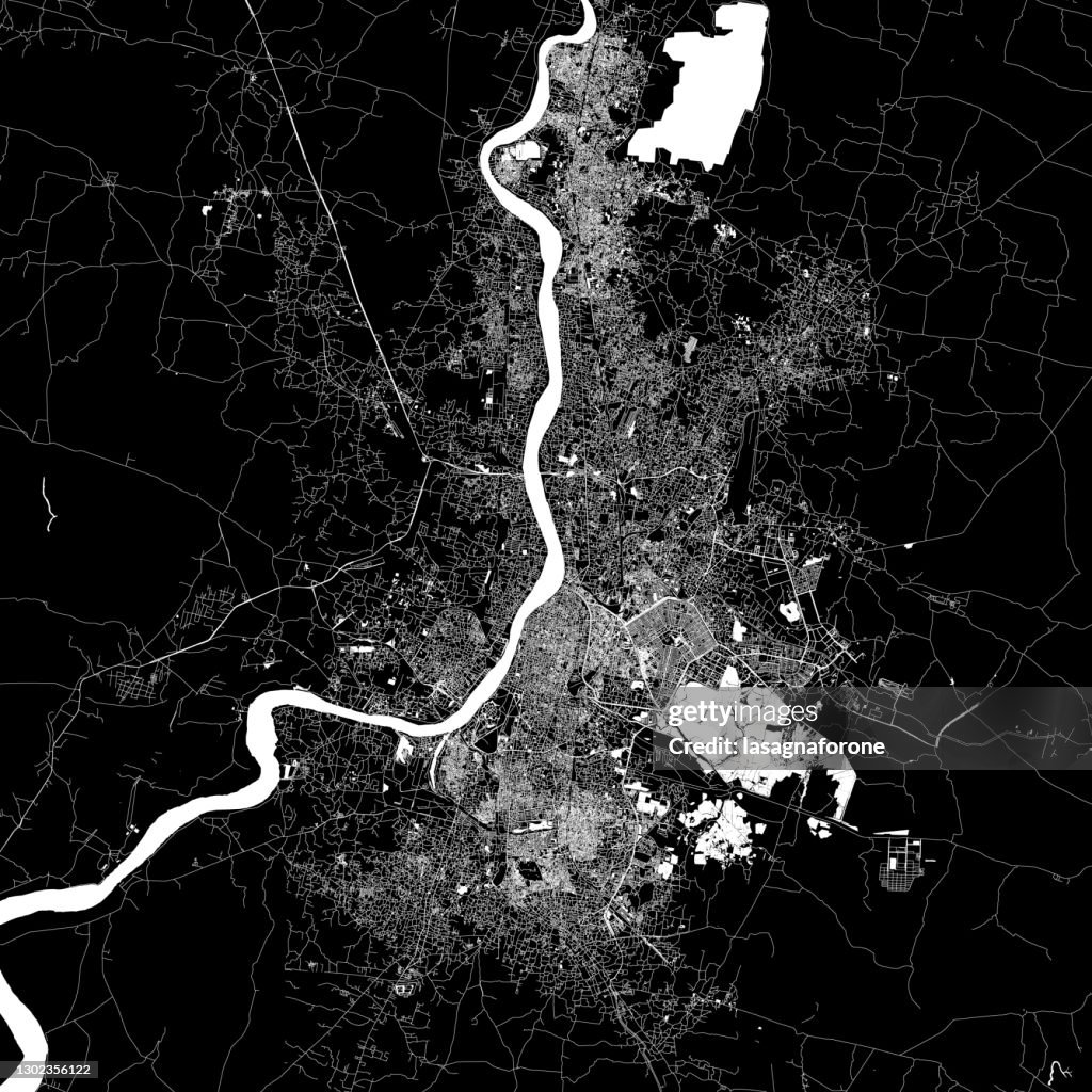 Kolkata, India Vector Map
