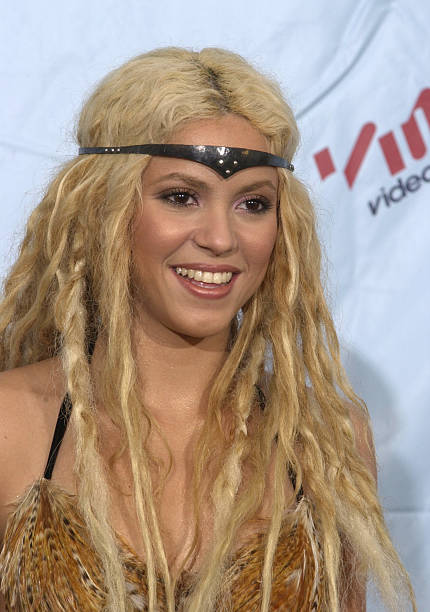 Shakira during 2001 MTV Video Music Awards - Press Room at The Metropolitan Opera House at Lincoln Center in New York City, New York, United States.