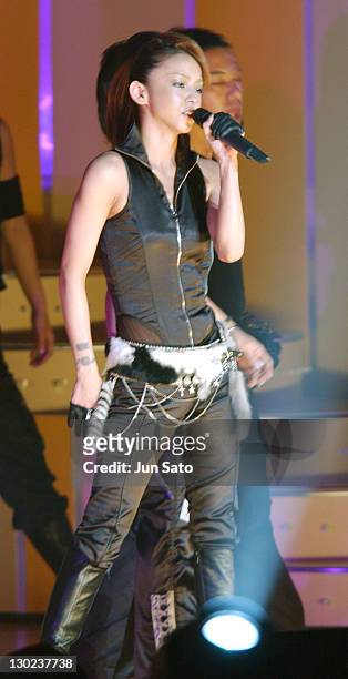 Namie Amuro performes "ALARM" during 2004 MTV Video Music Awards Japan - Show at Tokyo Bay NK Hall in Tokyo, Japan.