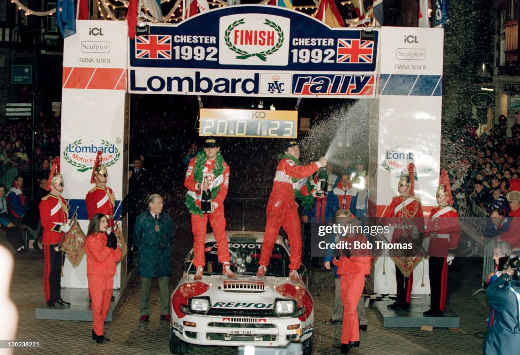 Carlos Sainz And Luis Moya - RAC Rally Winners