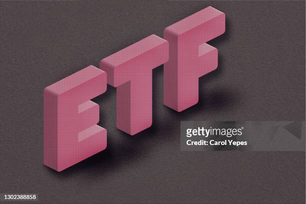 etf, exchange-traded fund an investment fund traded on stock exchanges concept, - etf stock pictures, royalty-free photos & images