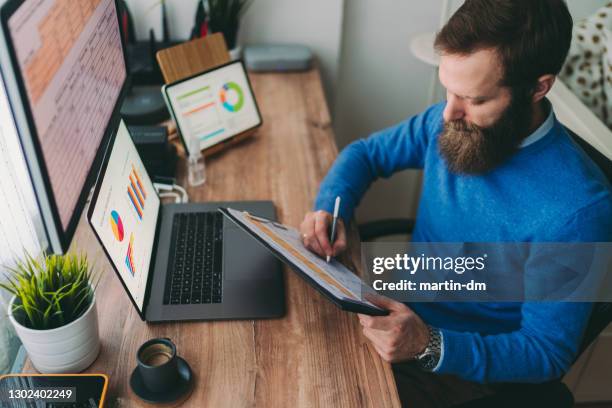 kantoor aan huis - roi stockfoto's en -beelden